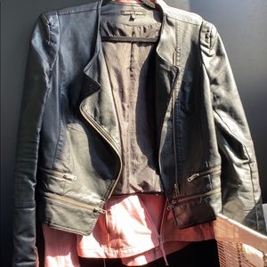 Faux leather jacket (not reap leather)